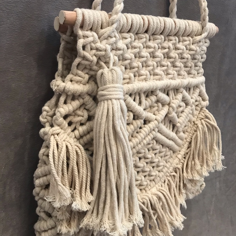 Zara Basic Macrame Braided Handbag - image 2